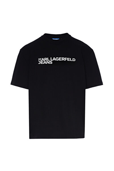 KARL LAGERFELD JEANS Γυναικείο μπλουζάκι SSLV ΜΑΥΡΟ