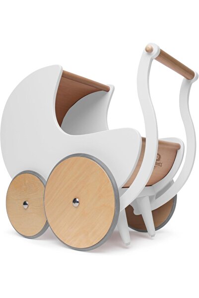 Kinderfeets عربة أطفال 2 في 1، لعبة مشي للأطفال من عمر سنة فما فوق، أبيض، متع...