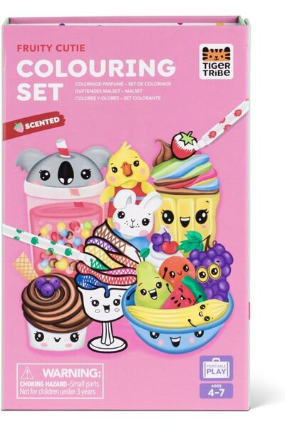 TIGER TRIBE مجموعة تلوين معطرة - فروتي كيوتي - مجموعة أنشطة مع أقلام تلوين بأ...