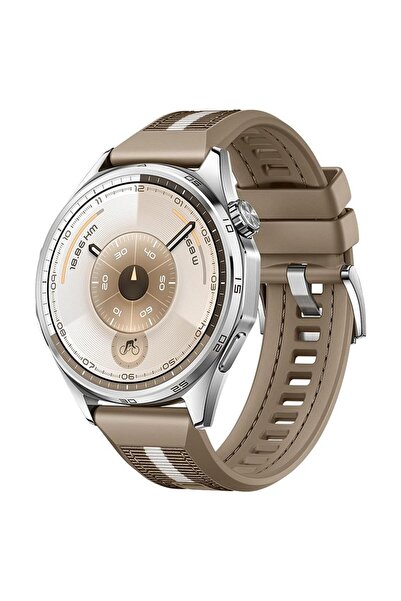 UnDePlus Huawei Watch GT 6/5/4/3/2 Pro 46mm Ultimate SE Elite Kordon Lansman Kumaş Dikişli Silikon 102