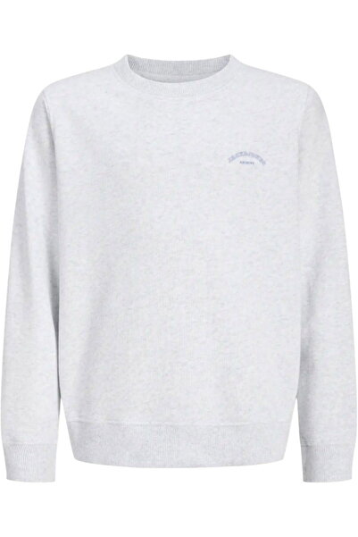 Jack & Jones JACK &JONES College Logo Crew JNR sweatshirt - 12289943-White Me...