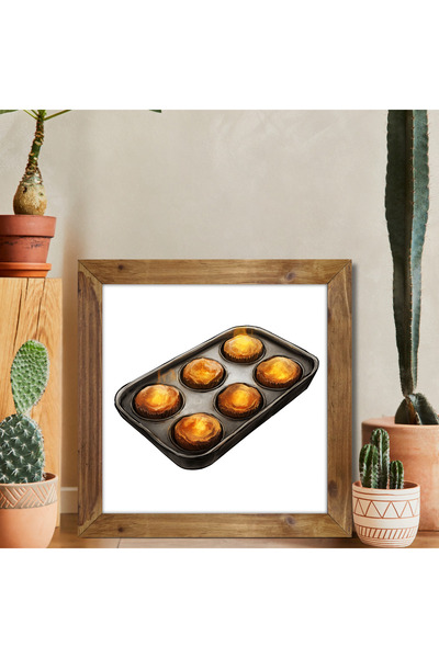 woodhomeworks One Piece Real Wood Framed Decor Pictură pătrată