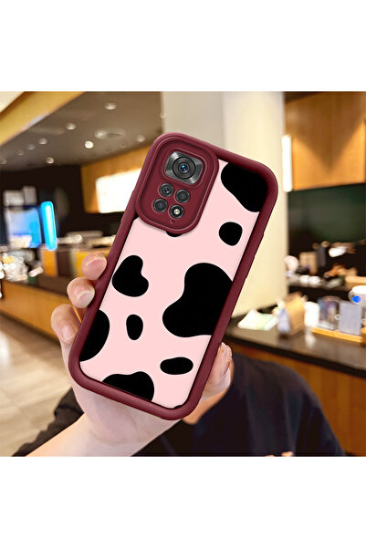 Hontinga حافظة ملونة ذات ملمس وردي من مادة السيليكون المتوافقة مع هاتف Xiaomi...