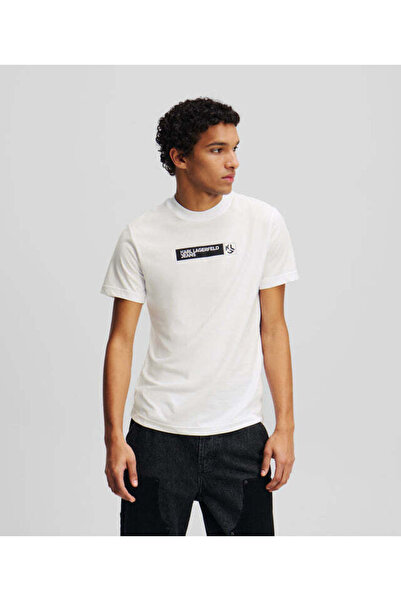 KARL LAGERFELD JEANS SLIM GRAPHIC TEE White Men