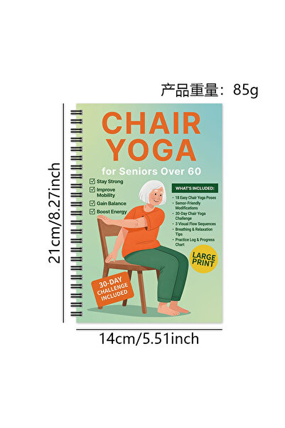 Choice B 30-Dagen Stoel Yoga Gids for Senioren boven 60: 40+ Lage Intensiteit...