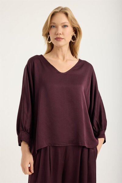 HomeStore Bluză cu mâneci largi, croială tip liliac