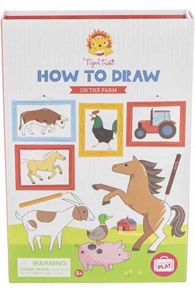 TIGER TRIBE مجموعة أدوات الرسم والتلوين الخاصة بالمزرعة