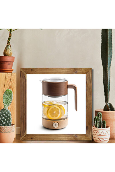 woodhomeworks One Piece Real Wood Framed Decor Τραπέζι τετράγωνο