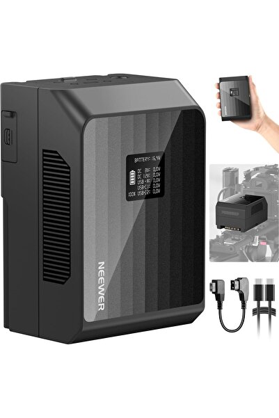 NEEWER بطارية Mini V Mount PS099EP، سعة 6800 مللي أمبير/ساعة، 99 واط/ساعة، 14...