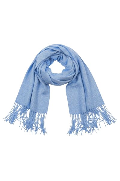 Antonio Women's scarf, Antonio, fringed pattern, blue color