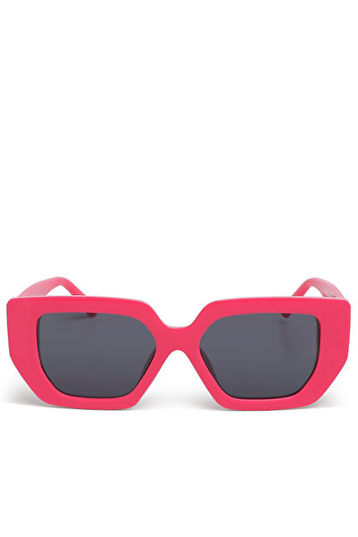london Rag Women Oversized Cat Eye Square Sunglasses in Dark Pink