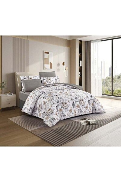 NOON Luxury Double Microfiber Bedding Set 6 Pieces