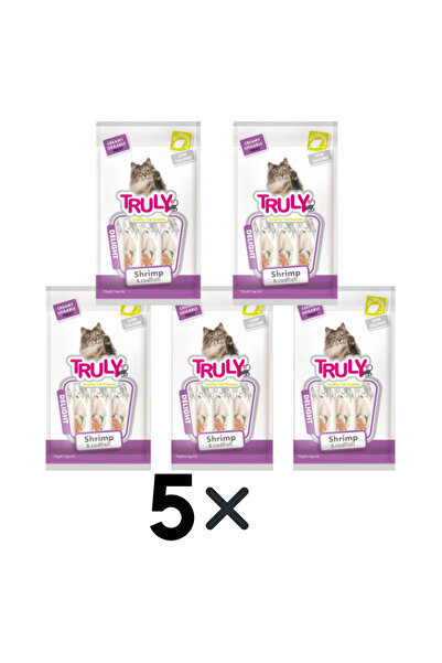 Inaba وجبة كريمية للقطط بنكهة الروبيان وسمك القد 70 غرام (5 قطع)