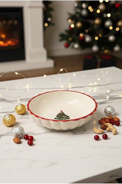 FH finehome Christmas Pine Tree Snack Bowl 13cm