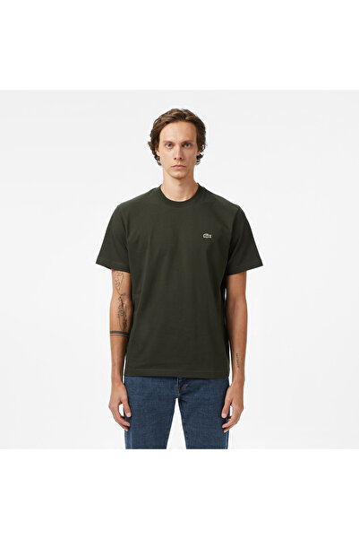 Lacoste Erkek Classic Fit Bisiklet Yaka Haki T-Shirt