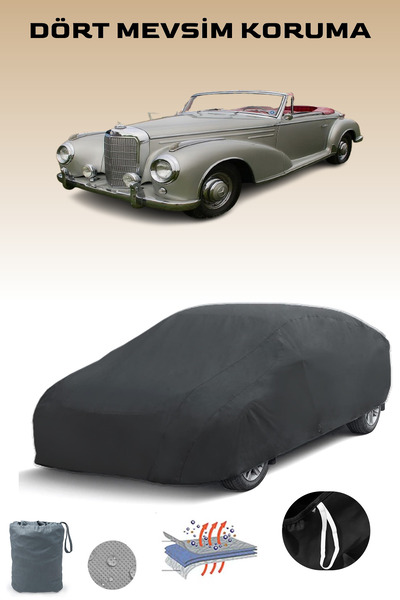 Breen غطاء سيارة مرسيدس-بنز W188 2 رودستر أسود، غطاء سيارة، خيمة سيارة