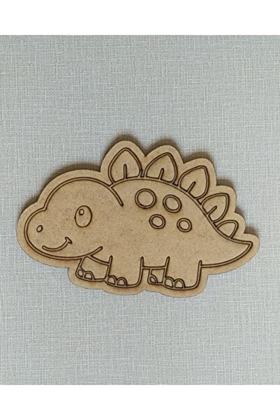 YuBaMar مجسم ديناصور خشبي للرسم، مجموعة أنشطة ما قبل المدرسة، 12×16 سم، 5 قطع