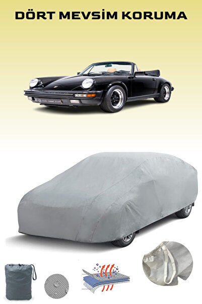 Breen Gray Porsche 911 Carrera Cabriolet (930) 1983 - 1989 Car Cover, Auto Cover, Car Tent