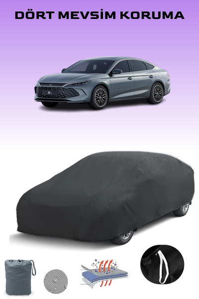 Breen Black Byd Qin L 3 Car Tarpaulin, Auto Cover, Car Tent