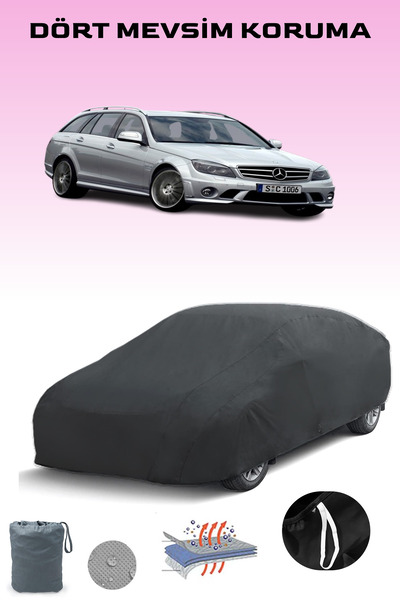 Breen غطاء سيارة مرسيدس C 63 T-Modell (S204) أسود اللون، موديلات 2007 - 2011،...