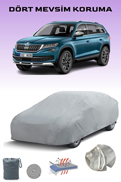 Breen غطاء سيارة سكودا كودياك 1 سكاوت باللون الرمادي، غطاء سيارة، خيمة سيارة