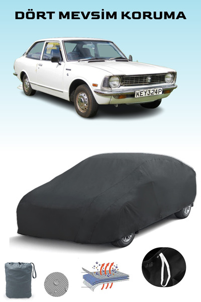 Breen غطاء سيارة تويوتا كورولا 2 سيدان بابين أسود، غطاء سيارة، خيمة سيارة