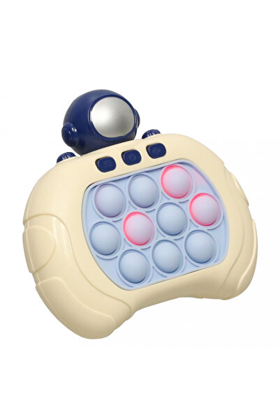 Ikonka Console with lights for children, pop it blue astronaut, size 3 x 13 x 5 cm