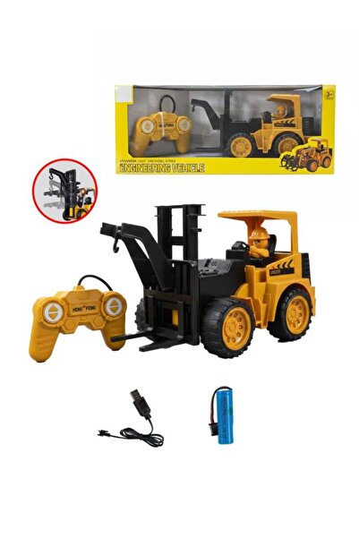 Tıfıl Toys Şarj Edilebilir Kumandalı İş Makinası Full Fonksiyon Oyuncak Araç ...