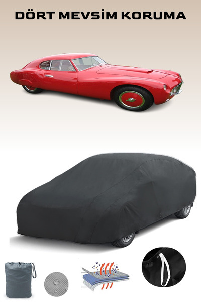 Breen غطاء سيارة فيات 8V أسود من 1952 إلى 1954، غطاء سيارة، خيمة سيارة