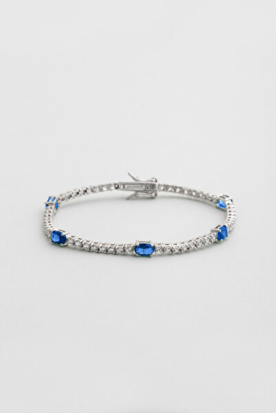 So CHIC... Navira 18 Ayar Beyaz Altın Kaplama Gümüş Su Yolu Bileklik