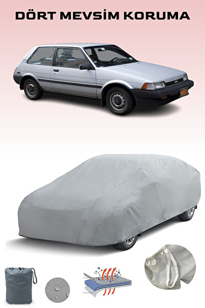 Breen غطاء سيارة تويوتا كورولا إف إكس كومباكت 5 باللون الرمادي، غطاء سيارة، خ...