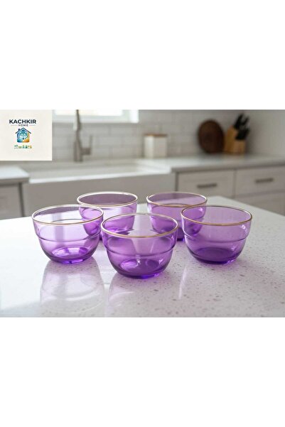 KACHKIRHOME Cam Kase Çerezlik Reçellik Tatlı Magnolya Tabağı yükseklik 5,5 cm...