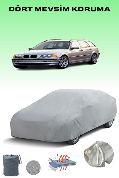 Breen غطاء سيارة رمادي لسيارة بي إم دبليو الفئة الثالثة تورينج (E46) 1999 - 2001، غطاء سيارة، خيمة سيارة