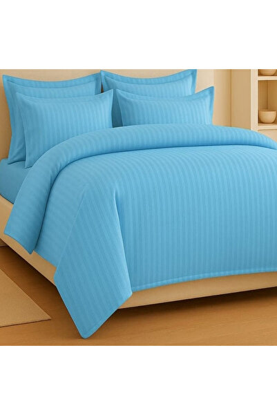 OEM Damask bed linen for double bed 2 people Dreamelle, 6 pieces, Finet, Bleu