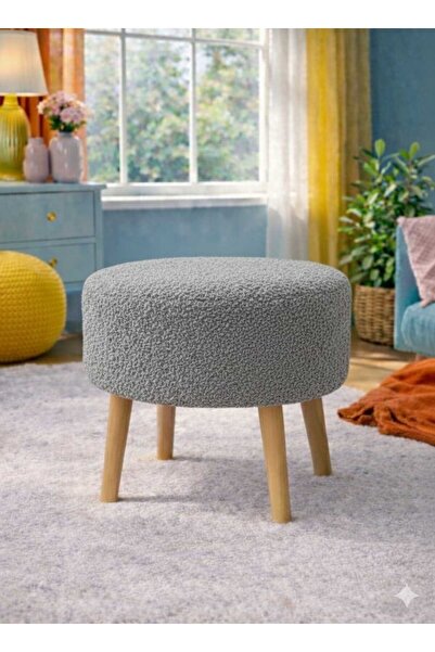 İMOKA DİZAYN NUO Wellsoft Gri Çok Amaçlı Dekoratif Puf