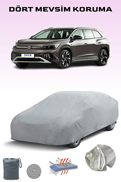 Breen غطاء سيارة فولكس فاجن Id.6 x باللون الرمادي، غطاء سيارة، خيمة سيارة