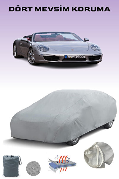Breen Gray Porsche 911 Carrera 4 Cabriolet (991) 2012 - 2021 Car Cover, Auto Cover, Car Tent