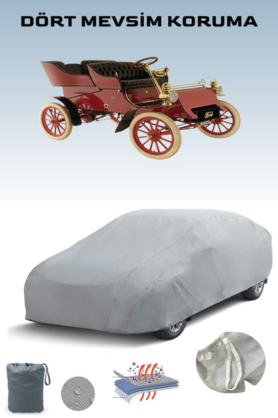 Breen غطاء سيارة فورد موديل A 1903 - 1905 باللون الرمادي، غطاء سيارة، خيمة سيارة