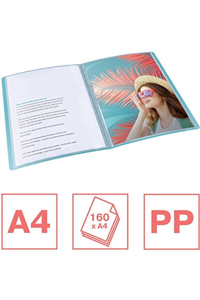 Esselte Colour Breeze presentation folder, soft cover, PP, A4, 80 sheets