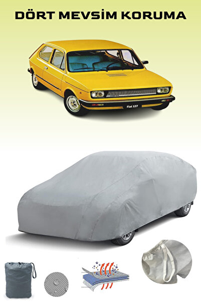 Breen غطاء سيارة رمادي لسيارة فيات 127 موديل 1977 - 1981، غطاء سيارة، خيمة سيارة