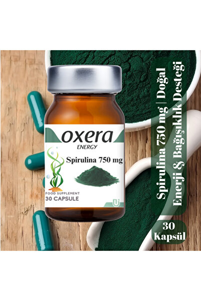 OXERA ENERGY Spirulina 750 mg 30 Kapsül | Doğal Enerji & Bağışıklık Desteği