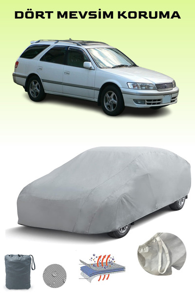 Breen Gray Toyota Mark 2 Wagon Qualis Car Tarpaulin, Auto Cover, Car Tent