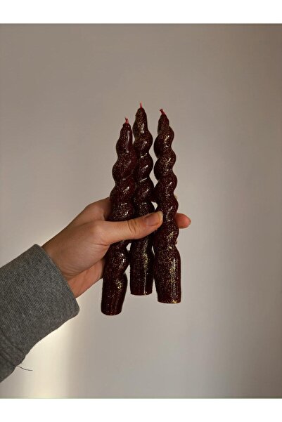 civcivsim Bordo Gold Simli Tekli Burgu Mum