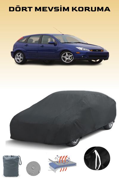 Breen غطاء سيارة فورد فوكس أسود بأربعة أبواب 2001 - 2005، غطاء سيارة، خيمة سيارة
