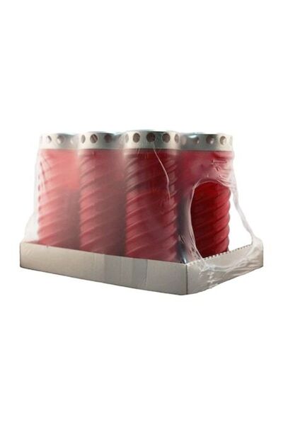 OEM Set de 9 lumânări de ploaie P13 roșii, timp de ardere 100 de ore