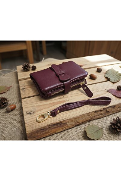 PASSTELL Kadın İthal Deri Tulum Soft Yumuşak Model Cüzdan