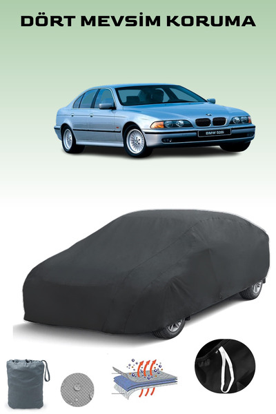 Breen Black Bmw 5 Series (E39) 1995 - 2000 Car Tarpaulin, Auto Cover, Car Tent