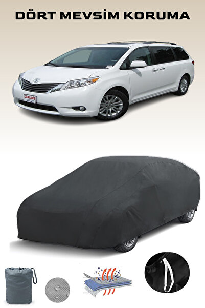 Breen Black Toyota Sienna 3 Car Tarpaulin, Auto Cover, Car Tent