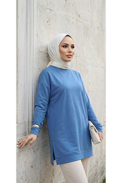 Miyalon Summer Women's Crew Neck Transitional Tunic