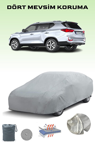 Breen Gray Ssangyong Rexton 2018 - 2021 Car Tarpaulin, Auto Cover, Car Tent